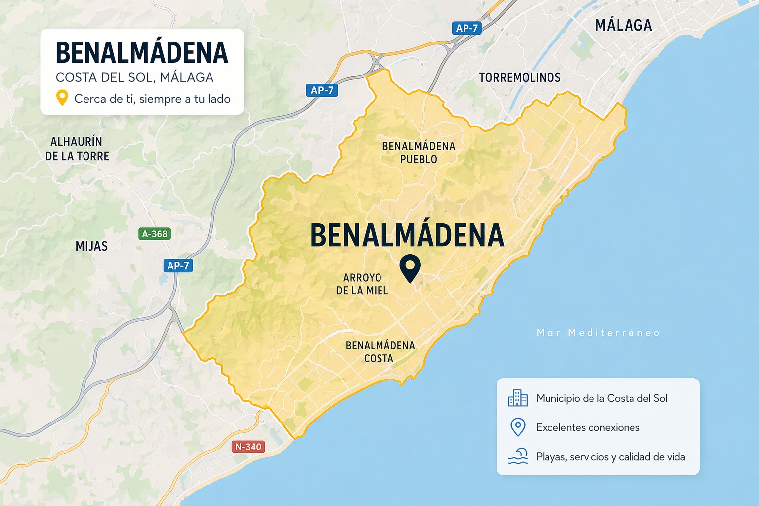 Mapa de Benalmádena